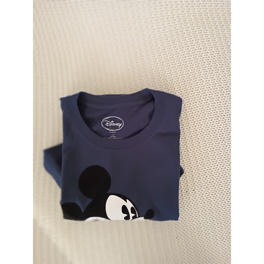 Disney Mickey NWT Mouse Florida Cotton Graphic T-Shirt Navy Blue Mens L 42/44 - Picture 8 of 8